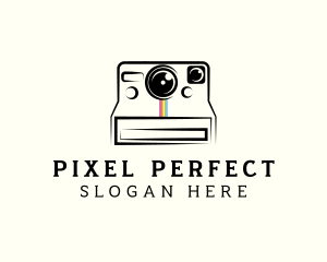 Polaroid Camera Photography logo design