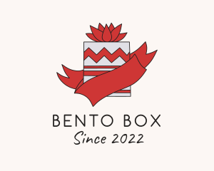 Flower Ribbon Box logo design