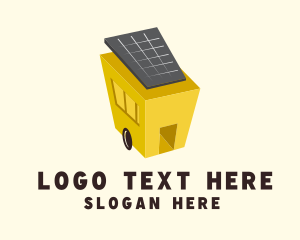 Solar Energy - Tiny House Solar Panel logo design
