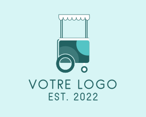 Dish - Street Food Cart logo design