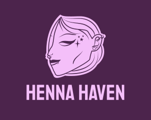 Henna - Girl Tattoo Artist logo design