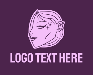 Tats - Girl Tattoo Artist logo design