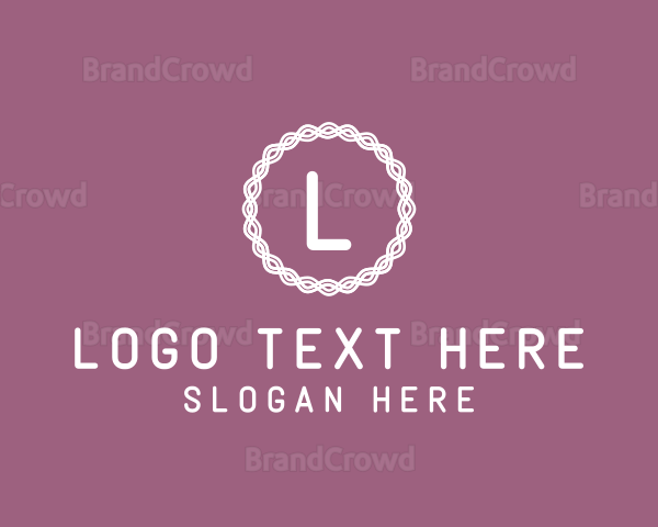 Modern Wreath Ring Logo