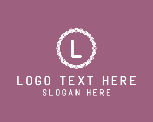 Sew - Modern Wreath Ring logo design