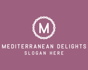 Mediterranean - Modern Wreath Ring logo design