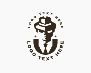 Detective Fedora Boutique logo design