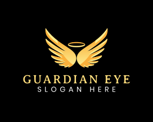 Angelic Guardian Wings logo design