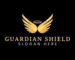 Guardian - Angelic Guardian Wings logo design