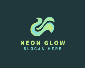 Neon - Neon Fire Wave logo design