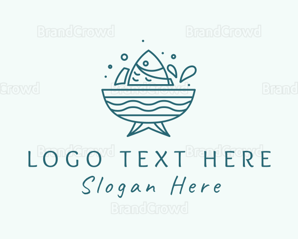 Seafood Fish Bowl Logo