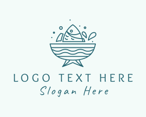 Seafood Fish Bowl  Logo