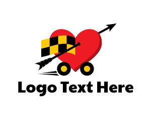 Taxi - Love Taxi Cab logo design