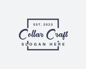 Square Cursive Business logo design