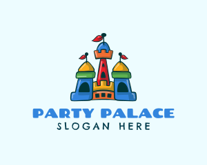 Inflatable Bounce Castle logo design