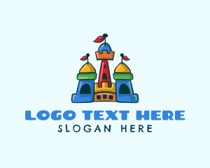 Toy - Inflatable Bounce Castle logo design