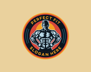 Muscle Man Fitness logo design