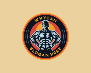 Muscle - Muscle Man Fitness logo design