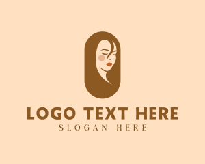 Aesthetic Woman Makeup Logo