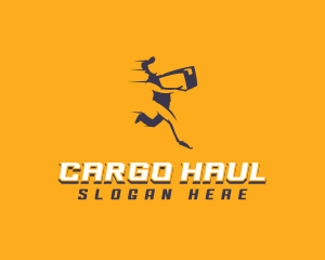 Running Delivery Courier logo design