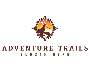 Mountain Compass Adventure logo design