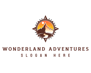 Mountain Compass Adventure logo design