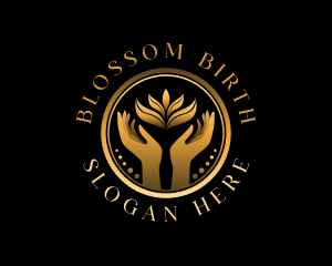 Floral Hand Wellness Logo