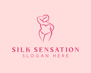 Plus Size Lingerie Swimwear logo design