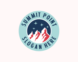 Outdoor Mountain Summit logo design