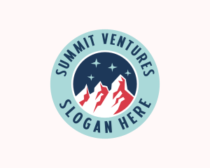 Outdoor Mountain Summit logo design