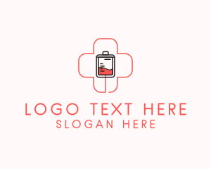 Charge - Medical Blood Donation logo design