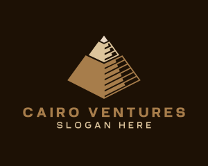 Cairo - Pyramid  Architectural Landmark logo design