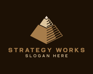 Pyramid  Architectural Landmark  logo design