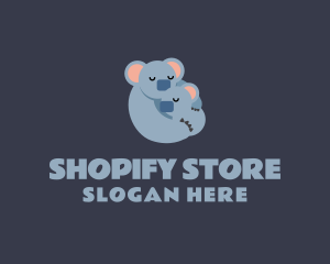 Koala Hug Sleep logo design