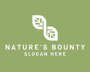 Natural Infinity Leaf  logo design