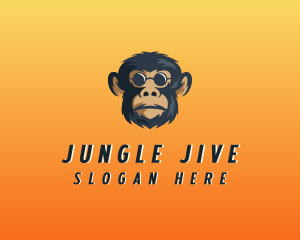 Monkey - Monkey Sunglasses Gaming logo design