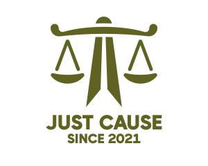 Justice - Modern Geometric Justice logo design