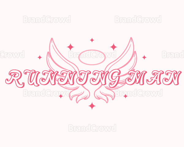 Angelic Wings Halo Logo