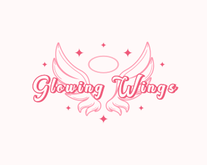 Angelic Wings Halo logo design