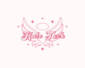 Angelic Wings Halo logo design