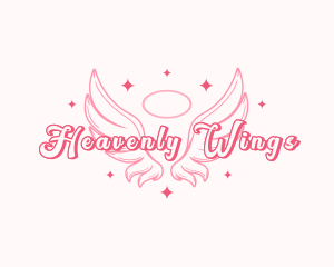 Angelic Wings Halo logo design