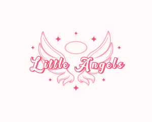 Angelic Wings Halo logo design