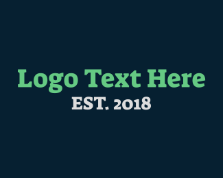 Strong Serif Text Wordmark Logo
