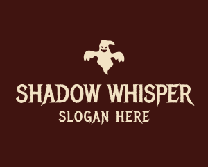 Suspense - Spooky Ghost Wordmark logo design