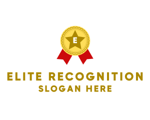 Recognition - Award Ribbon Medal logo design