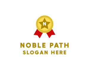 Honor - Award Ribbon Medal logo design