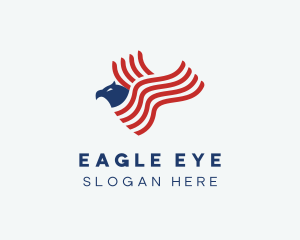 American Eagle Flag logo design