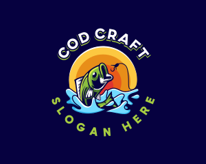 Cod - Trout Fish Bait logo design