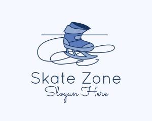 Ice Skating Shoes  logo design