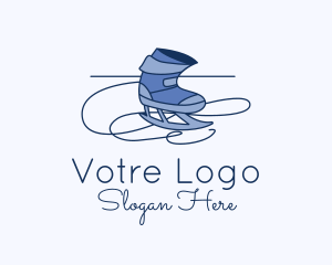 Frosty - Ice Skating Shoes logo design