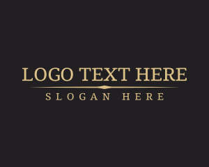 Expensive - Golden Elegant Cosmetics logo design